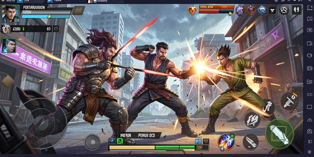 Tampilan gameplay seru di 62IDN dengan pertarungan dinamis.