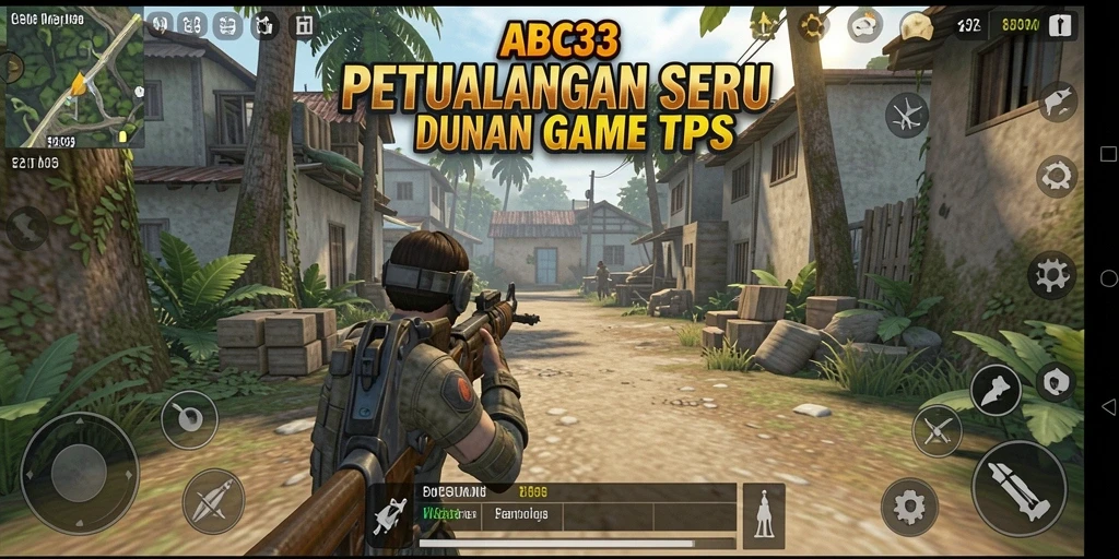 Tampilan gameplay seru dalam ABC33 pada medan pertempuran TPS.