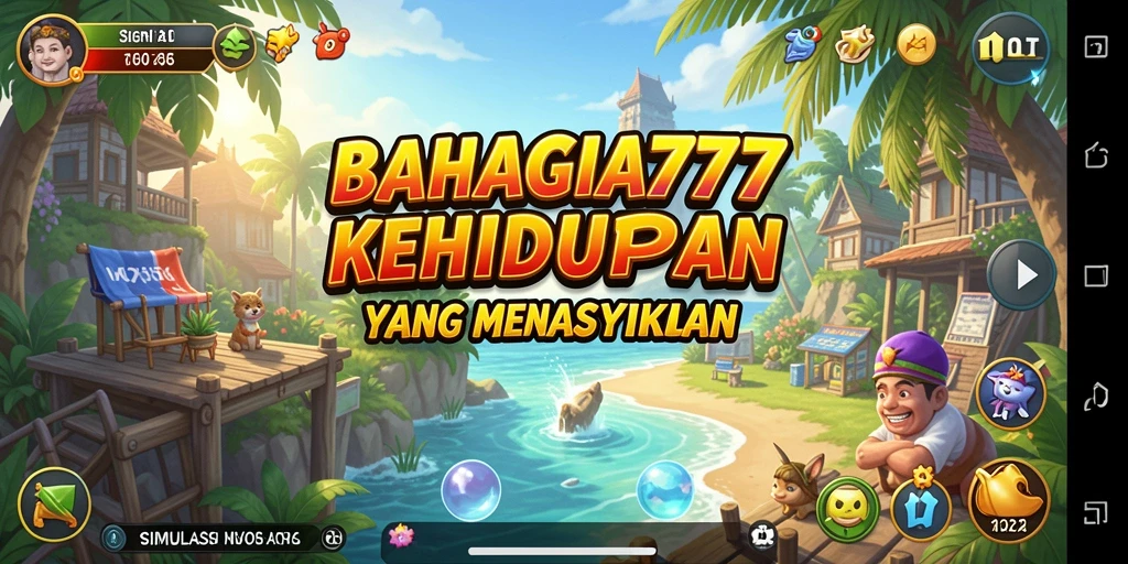 Screenshot utama gameplay BAHAGIA777 yang menampilkan aktivitas interaksi.