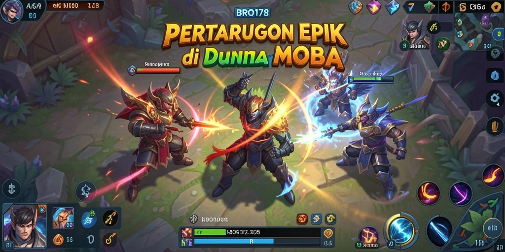 Tangkap momen seru gameplay MOBA BRO178 di layar.