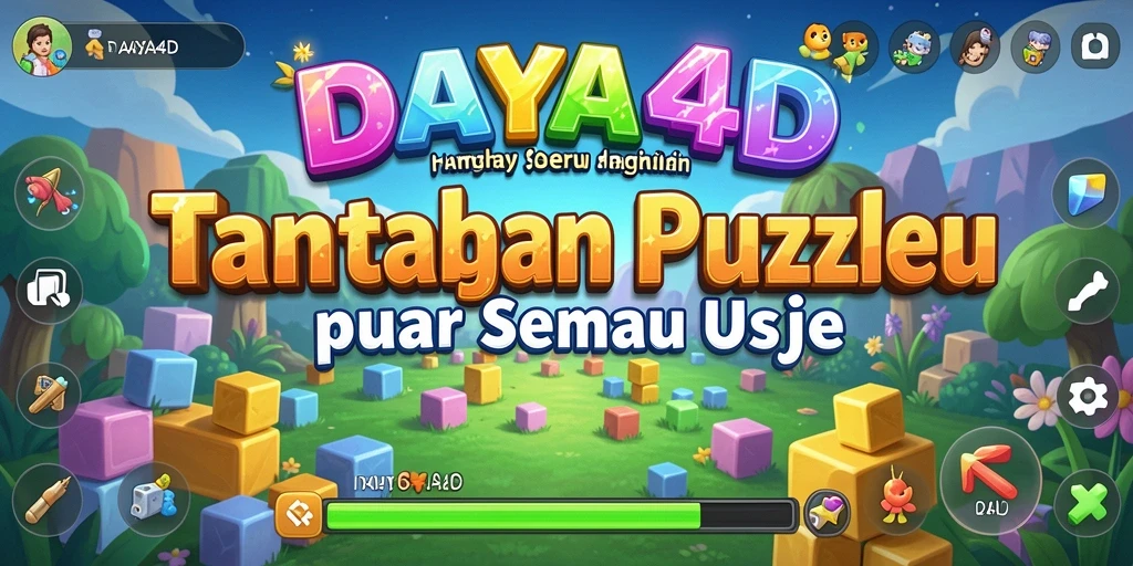 Screenshot utama DAYA4D menunjukkan gameplay teka-teki yang menarik.