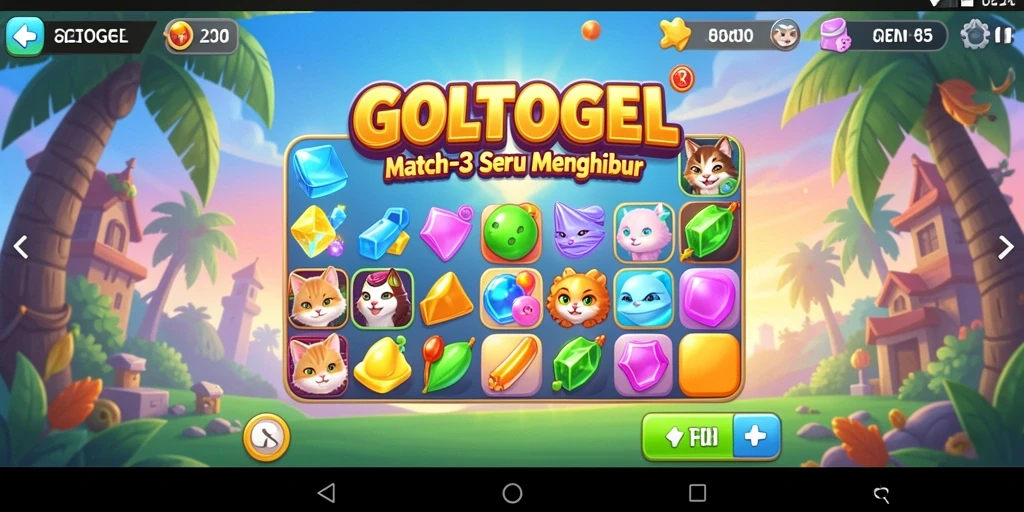 Screenshot menampilkan gameplay seru GOLTOGEL.