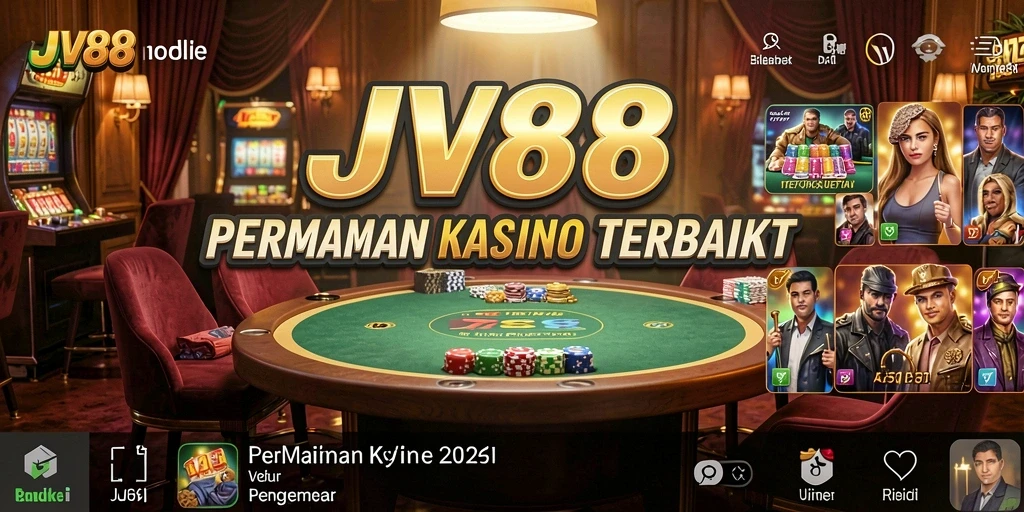 Tampilan gameplay menarik dari JV88 dengan suasana kasino yang autentik.