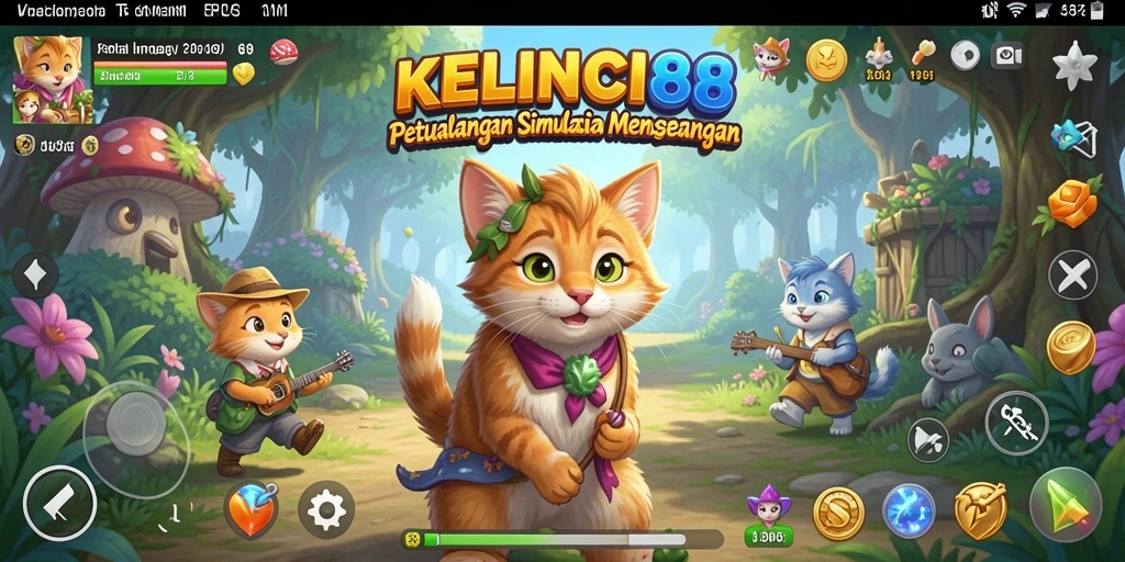 Screenshot KELINCI88 menampilkan gameplay simulasi kelinci yang menyenangkan.
