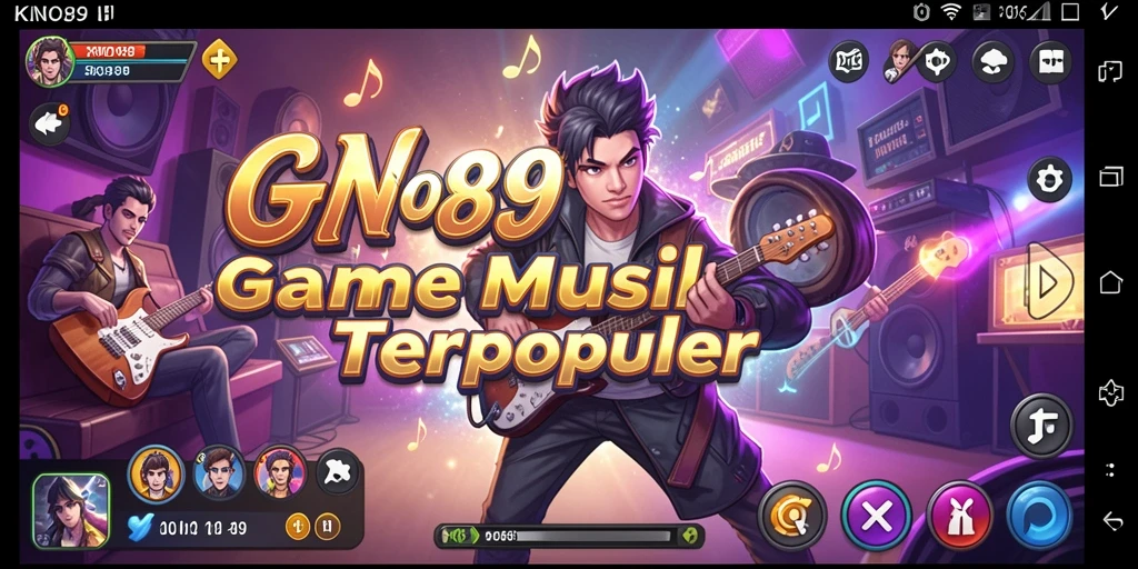 Tampilan gameplay KNO89 saat pemain beraksi dengan musik.