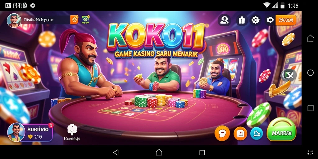 Tampilan gameplay KOKO11 yang menarik dengan fitur Kasino modern.