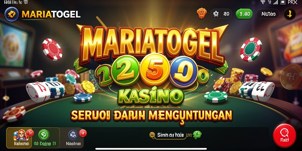 Tampilan gameplay kasino MARIATOGEL yang menarik dan interaktif.
