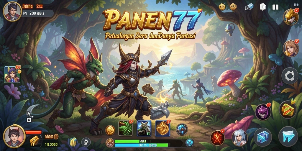 Tampilan gameplay petualangan seru di PANEN77 dengan grafis menakjubkan.