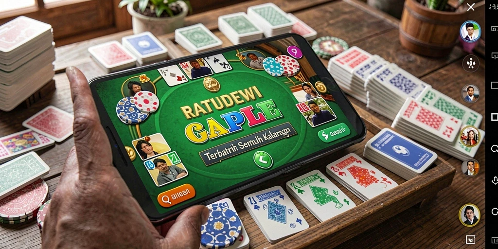 Tampilan gameplay seru dan interaktif permainan Gaple.