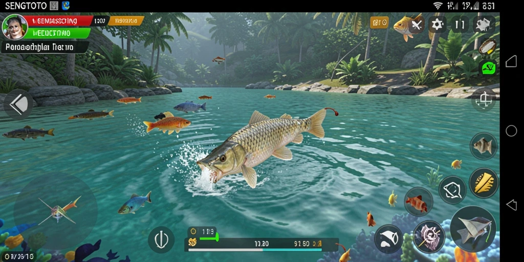 Tampilan gameplay memancing menakjubkan di SENGTOTO.