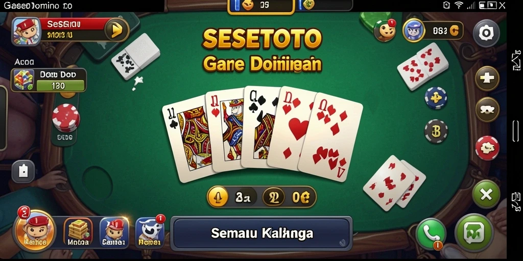 Tampilan gameplay seru dari SESETOTO yang menampilkan pemain berkompetisi.