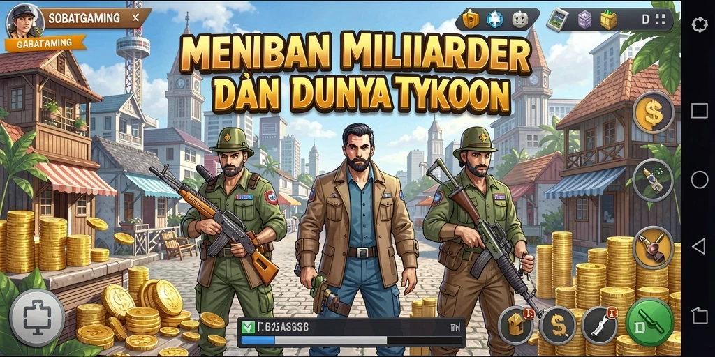 Tangkapan layar utama SOBATGAMING menampilkan pengalaman gameplay Tycoon yang seru.