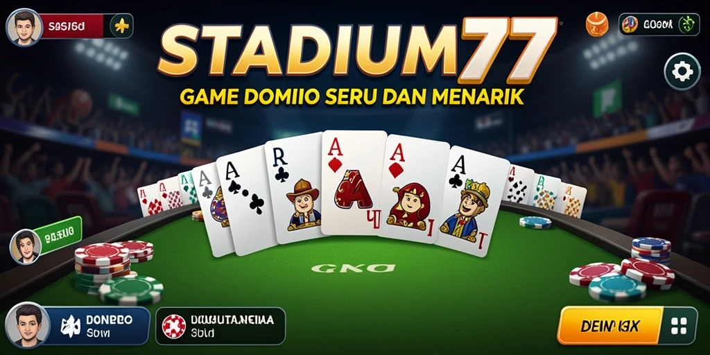 Gameplay seru dalam STADIUM77, nikmati permainan Domino.