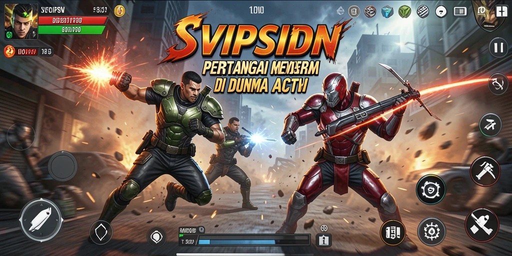 Gambaran gameplay seru dengan aksi mendebarkan dalam SVIPSIDN.