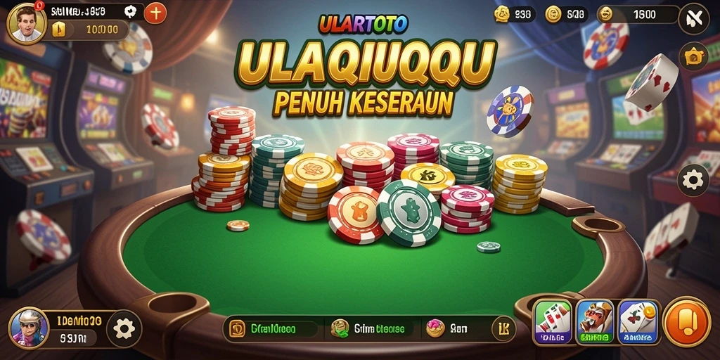 Gameplay seru QiuQiu di ULARTOTO yang menampilkan aksi kartu.